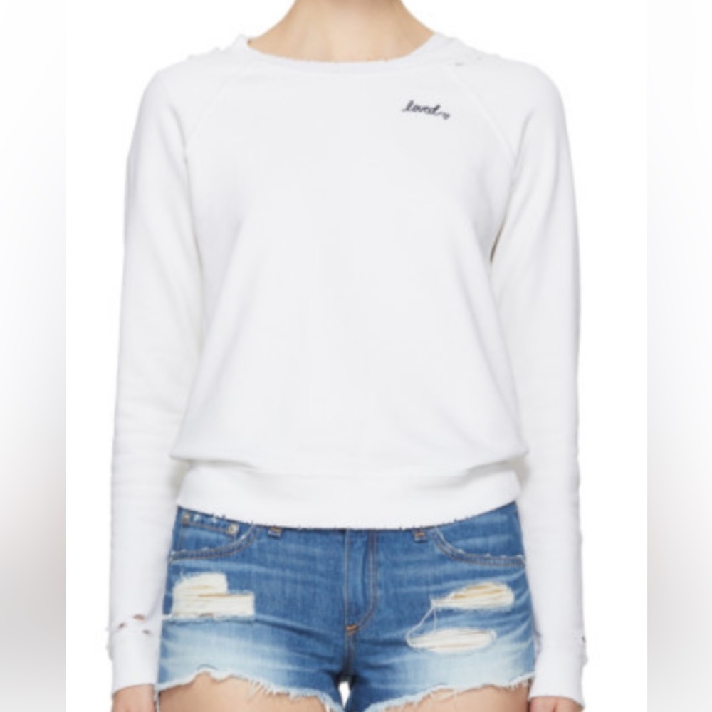 AMO Distressed Loved Seeatshirt - XS